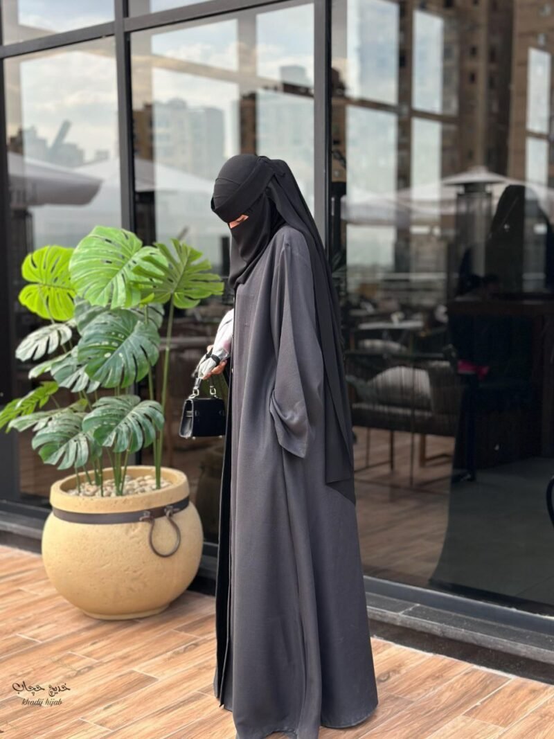 ⁦عبايه روزا كتان⁩ - الصورة ⁦3⁩